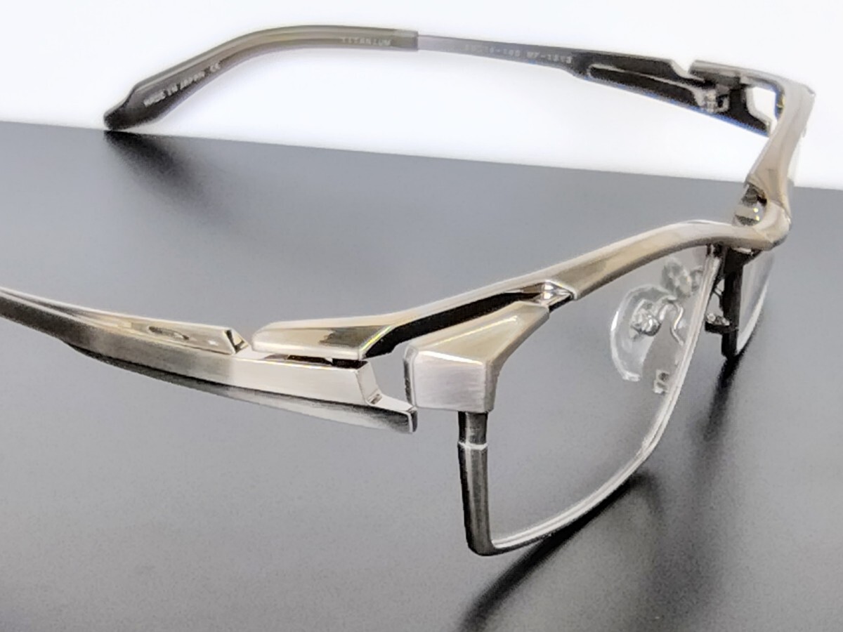 新型 マサキマツシマ Masaki Matsushima MF-1313 ②ヘアライングレー 58 フルリム 日本製 ケース付き 新品_画像6