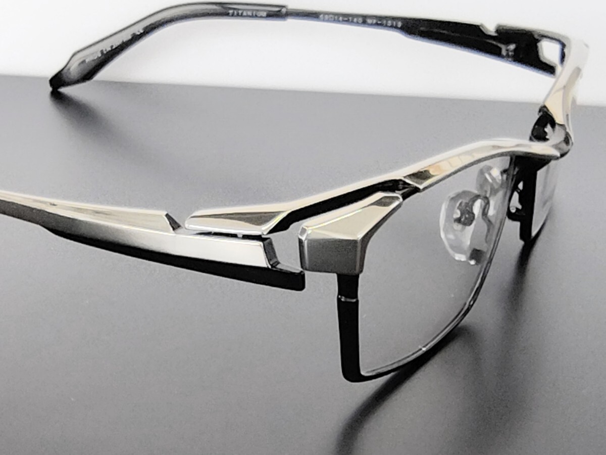 新型 マサキマツシマ Masaki Matsushima MF-1313 ③ブラック・シルバー 58 フルリム 日本製 ケース付き 新品_画像6