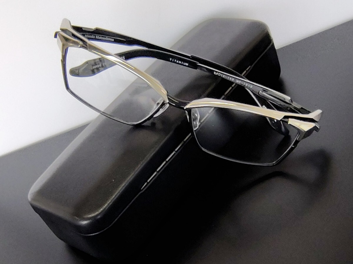 新型 マサキマツシマ Masaki Matsushima MF-1313 ③ブラック・シルバー 58 フルリム 日本製 ケース付き 新品_画像10