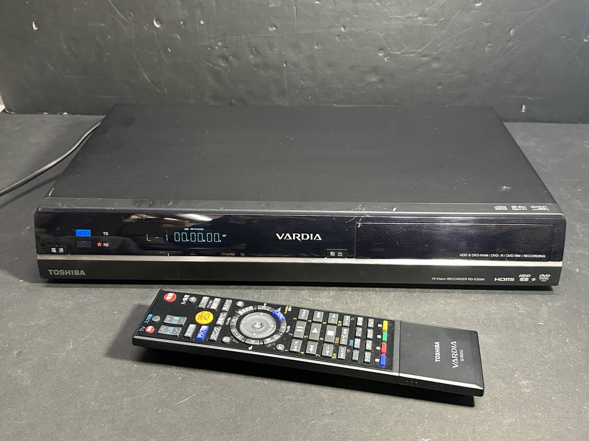 * collector стоит посмотреть!! подлинная вещь текущее состояние товар электризация OK TOSHIBA RD-E305K Toshiba HDD&DVD видео магнитофон чёрный с дистанционным пультом оборудование для работы с изображениями 10 год производства IK107