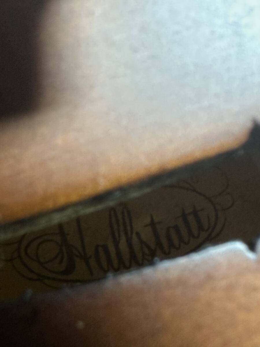 ★コレクター必見！！ 当時物 現状品 Hallstatt V-12 ハルシュタット ヴァイオリン ケース 付属付き ブラウン 弦楽器 音楽 楽器 IK68_画像3