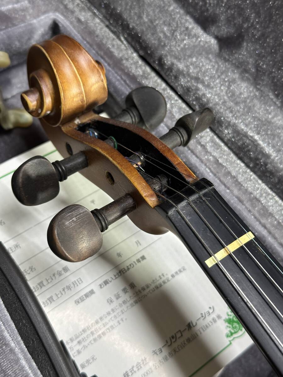 ★コレクター必見！！ 当時物 現状品 Hallstatt V-12 ハルシュタット ヴァイオリン ケース 付属付き ブラウン 弦楽器 音楽 楽器 IK68_画像5