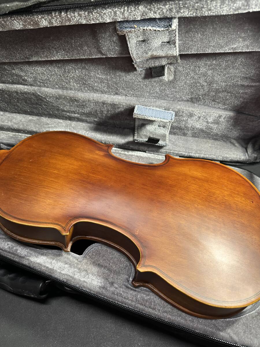 ★コレクター必見！！ 当時物 現状品 Hallstatt V-12 ハルシュタット ヴァイオリン ケース 付属付き ブラウン 弦楽器 音楽 楽器 IK68_画像6