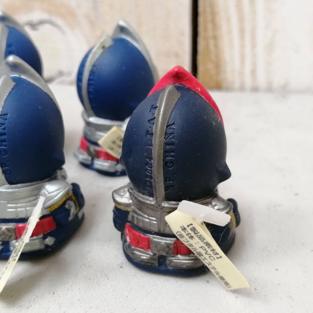 〇25111909　仮面ライダーブレイド　キャラクター人形　ミニフィギュア　3種6個セット　縁日　すくい人形　バンプレスト_画像6
