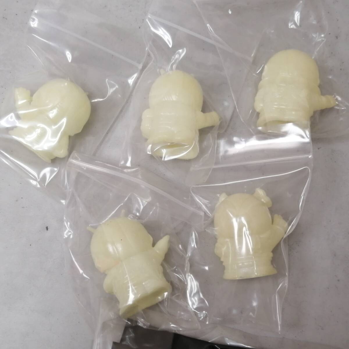 〇25111911　仮面ライダー　ビックリ！光るライダー戦士　5体セット　蓄光　指人形　'94東映スーパーヒーローフェア　保管品_画像10