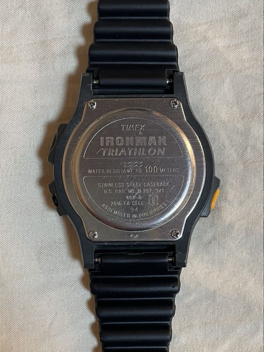 希少☆TIMEX IRONMAN TRIATHLON 8LAP 豆球後期 NOSバンド タイメックス アイアンマン ヴィンテージ オレンジ メンズ デジタル 腕時計_画像4