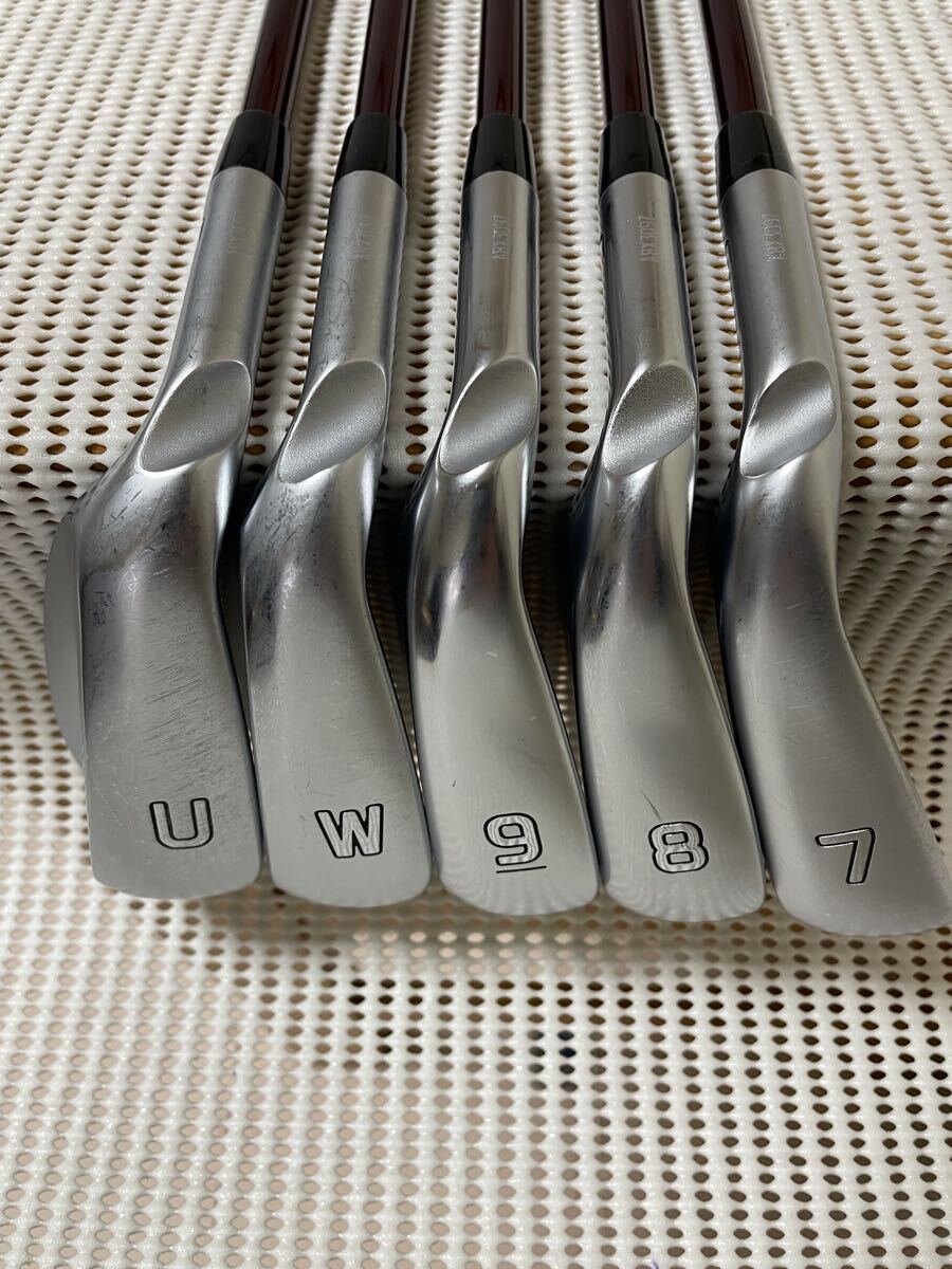 左 (5本) G700 FUBUKI R 管理番号00003 ピン アイアンセット PING フブキ シルバードット レフティ 7-U_画像5