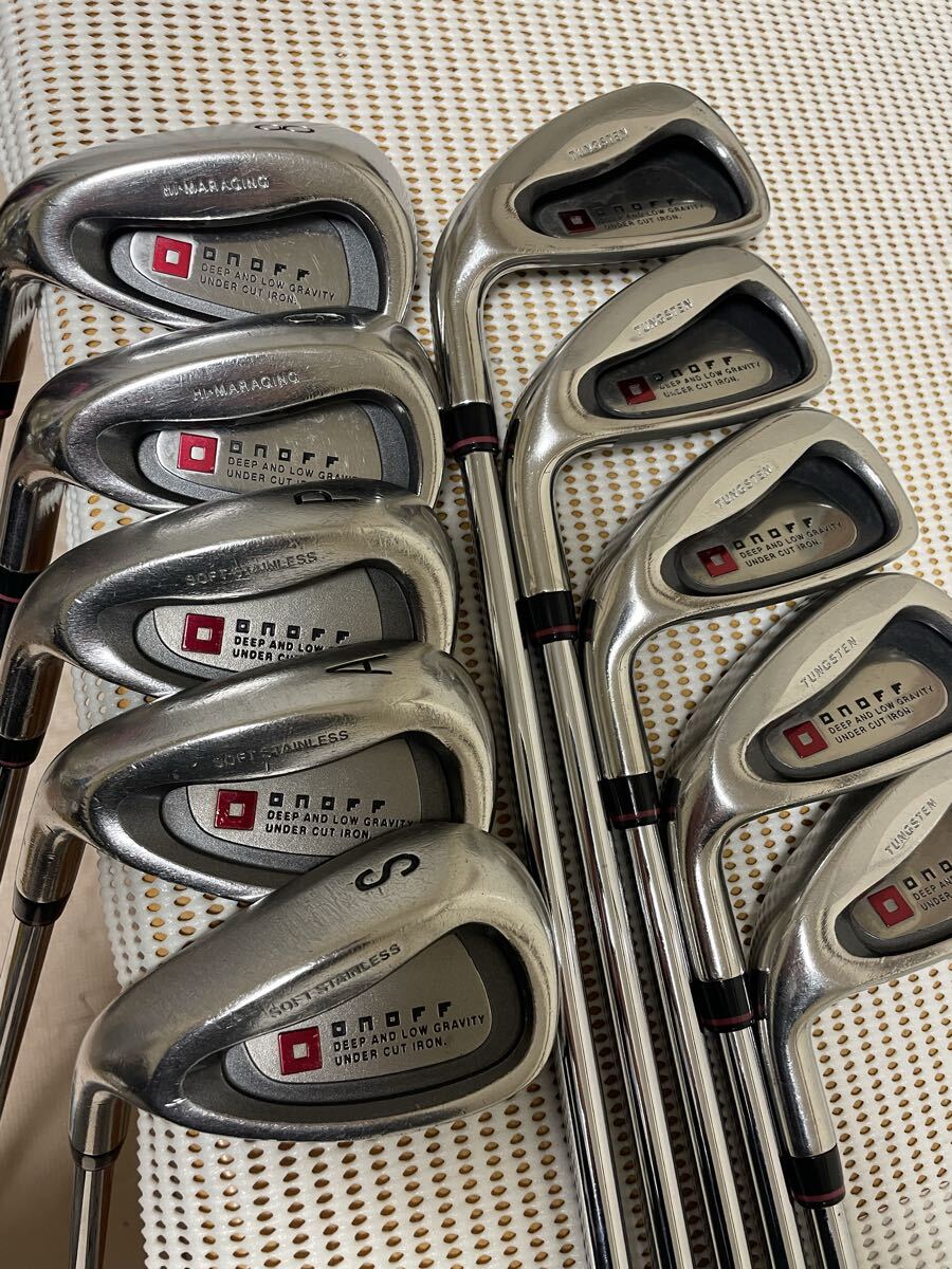 左 (10本) ONOFF 2004 NS PRO 850GH R 管理番号00031 オノフ アイアンセット ダイワゴルフ 3-S_画像1