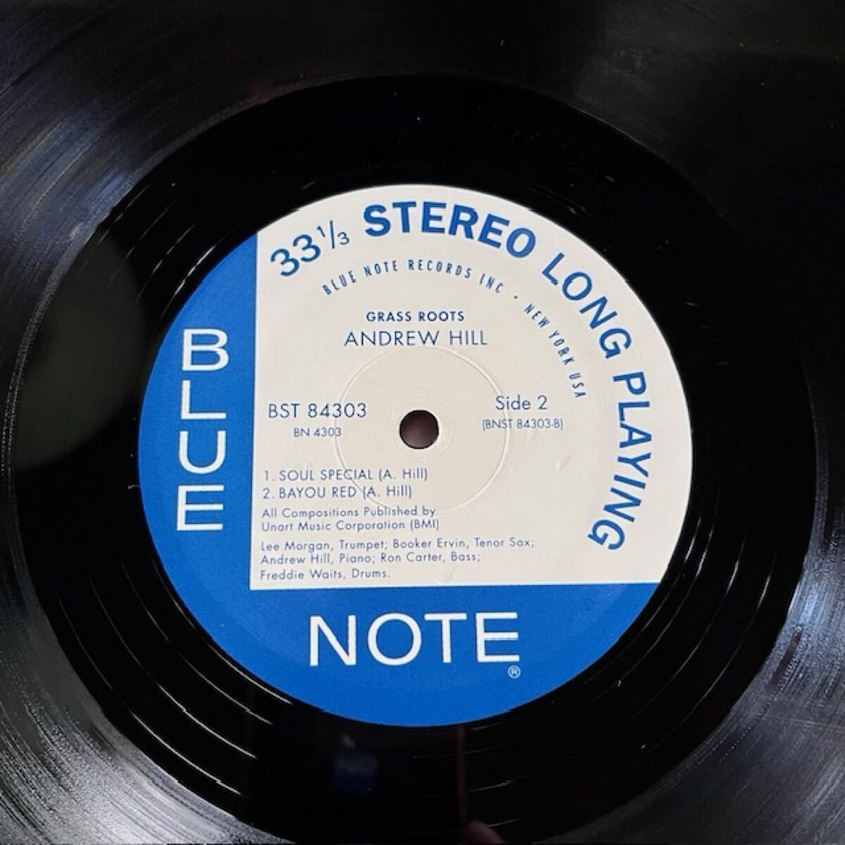 ★US盤 BLUE NOTE / シュリンク付き美品！ANDREW HILL『GRASS ROOTS』アンドリュー・ヒル / LEE MORGAN / BOOKER ERVIN / ブルーノート_画像4