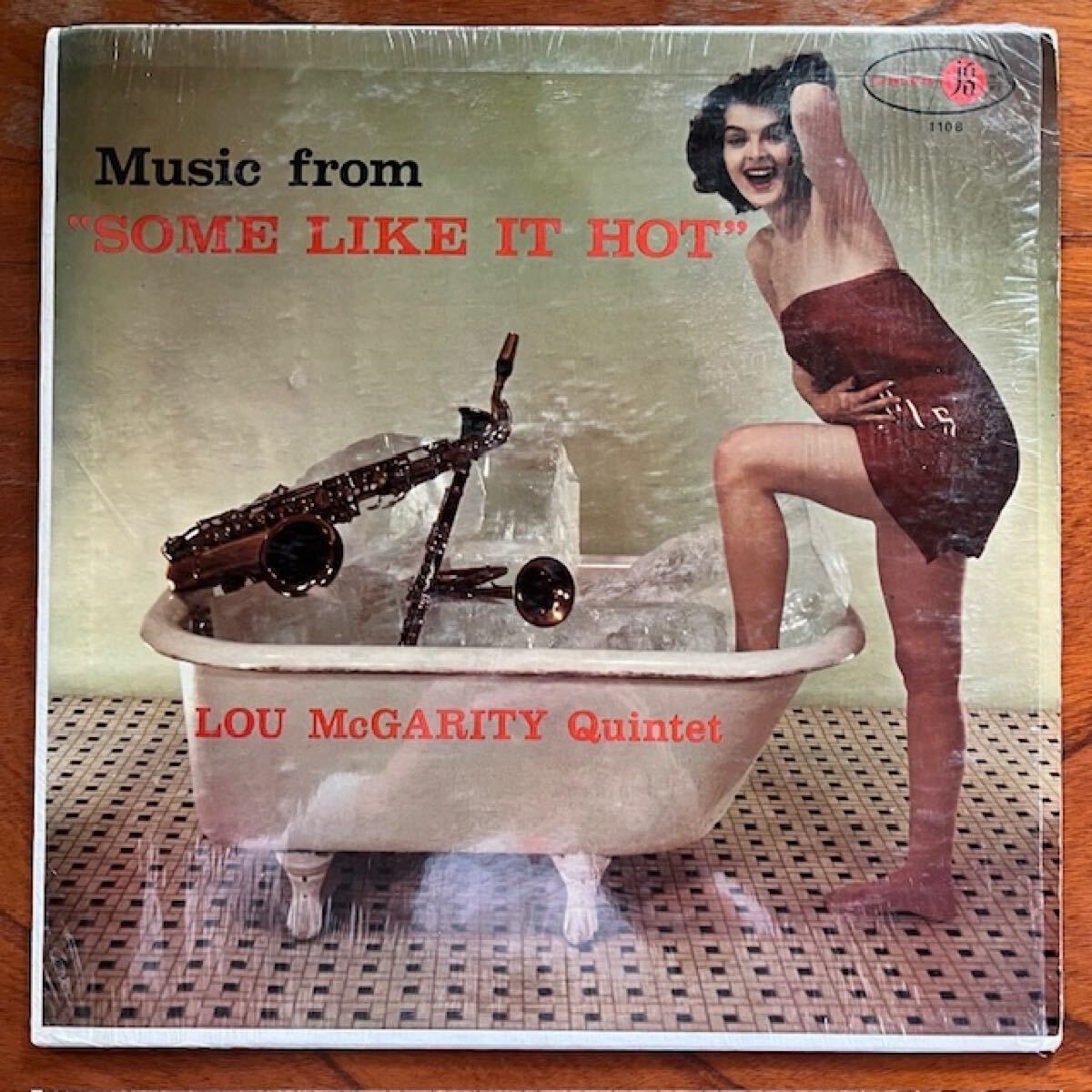 ☆美品！エロ ヌードジャケ！US ORIG. JUBILEE 黒 両溝 / 寺島靖国氏推薦盤！LOU McGARITY QUINTET『SOME LIKE IT HOT』ルー・マクガリティ_画像1