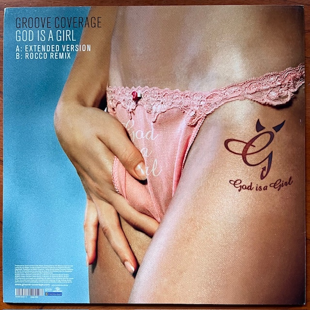 2枚セット！激レア秘宝盤！エロジャケ！特に青パンツREMIXESは超レアです！独 ORIG. / GROOVE COVERAGE『GOD IS A GIRL』CHEESECAKE _画像4