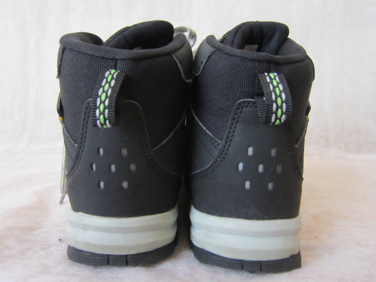 albatre（アルバートル）　ジュニアトレッキングシューズ　黒/灰/黄緑　22㎝　ok2511B_画像4