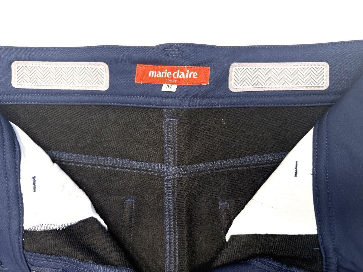 (送料無料)新品未使用品 marie claire マリ・クレール ボンディング9分丈 ☆カラー ネイビー☆サイズM ウエスト64〜70㎝、股下 約70㎝_画像6