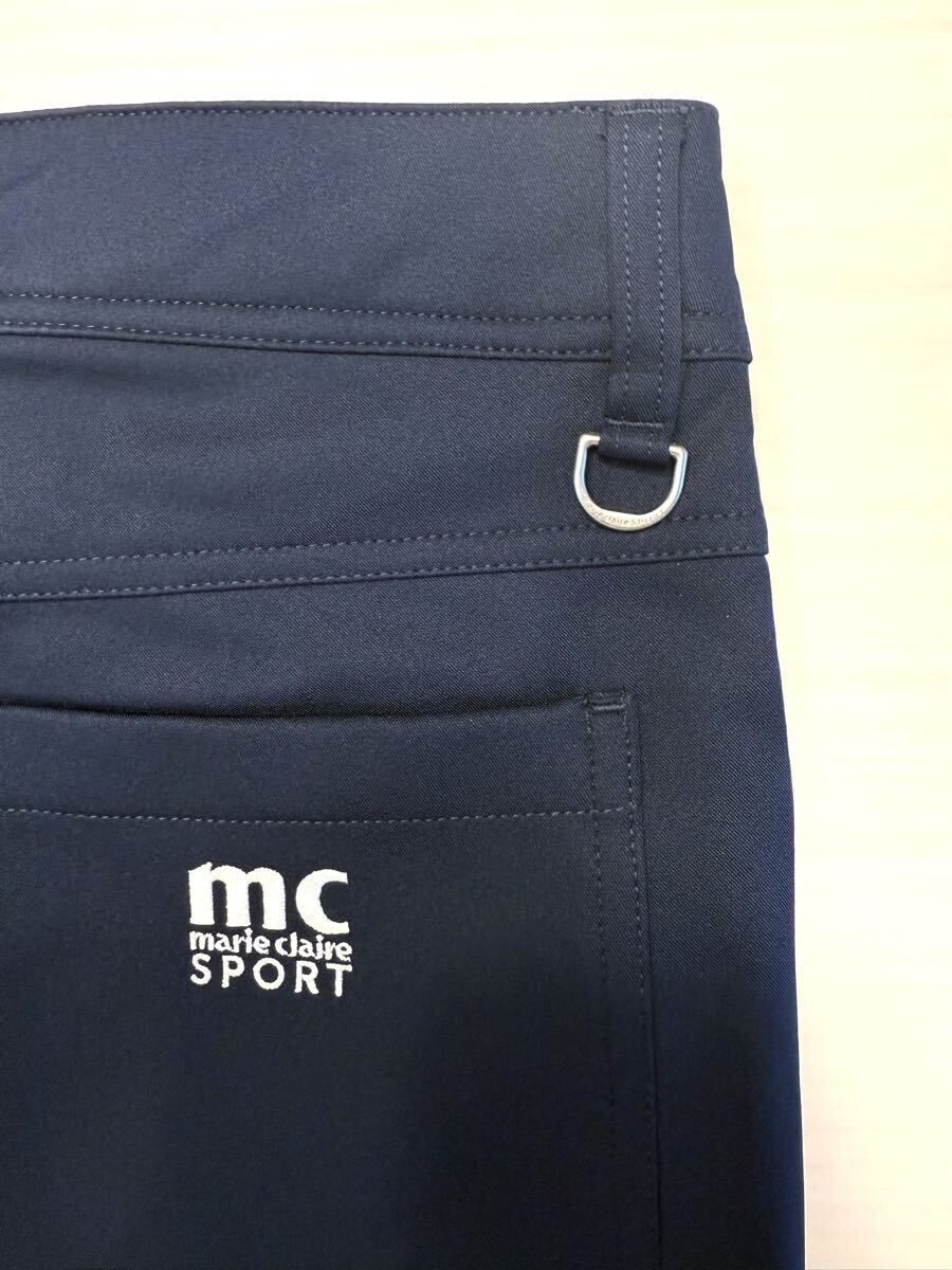 (送料無料)新品未使用品 marie claire マリ・クレール ボンディング9分丈 ☆カラー ネイビー☆サイズM ウエスト64〜70㎝、股下 約70㎝_画像5