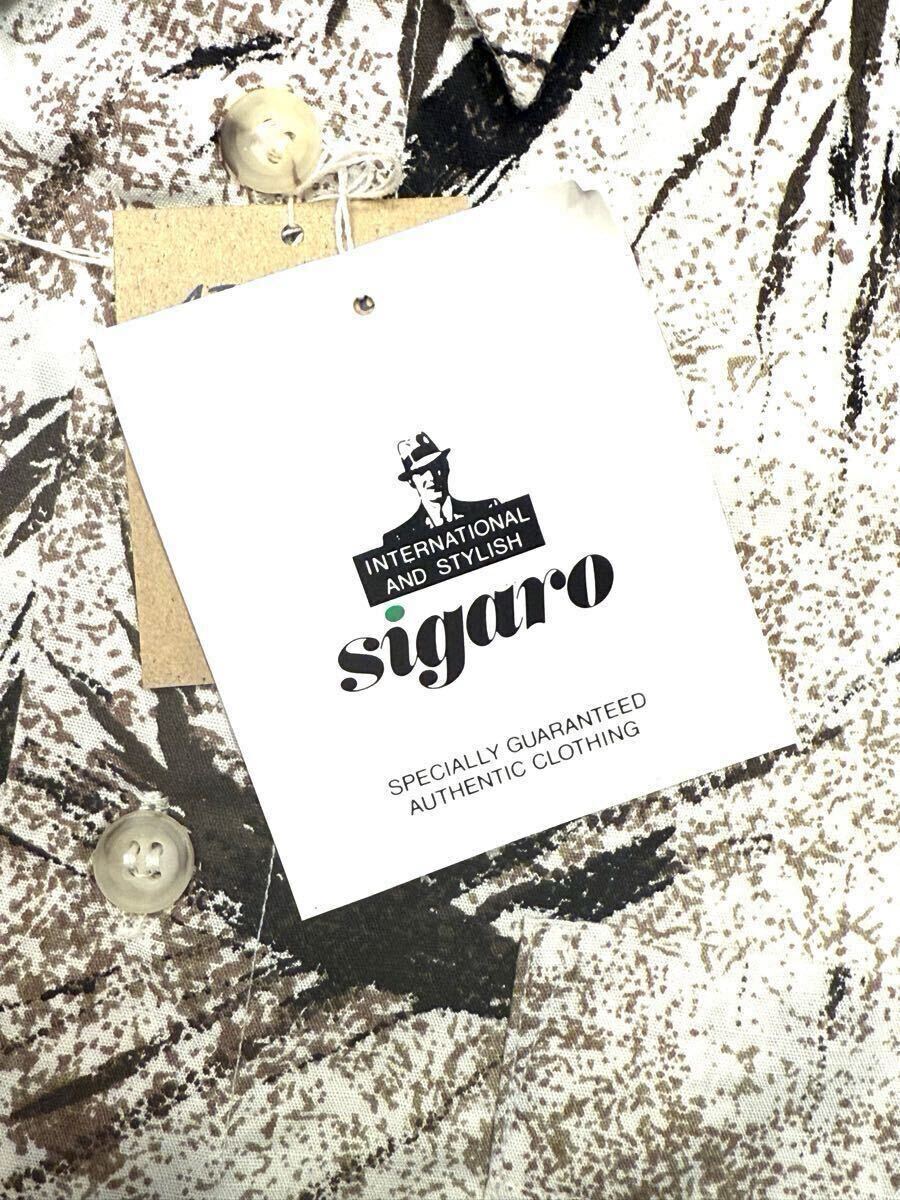 (送料無料)新品未使用品 sigaro シガロ メンズ 半袖シャツ ☆コットン100%☆サイズL身長170~180㎝☆着丈 約85㎝、肩幅 約50㎝、身幅 約55㎝_画像4