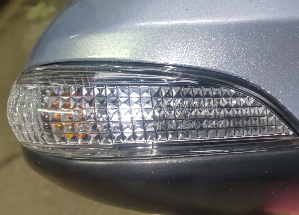 右 ドアミラー トヨタ ポルテ X NSP140 H25/6 8S1 ライトブルーマイカメタリック 87910-52E60 中古 17001248_画像6