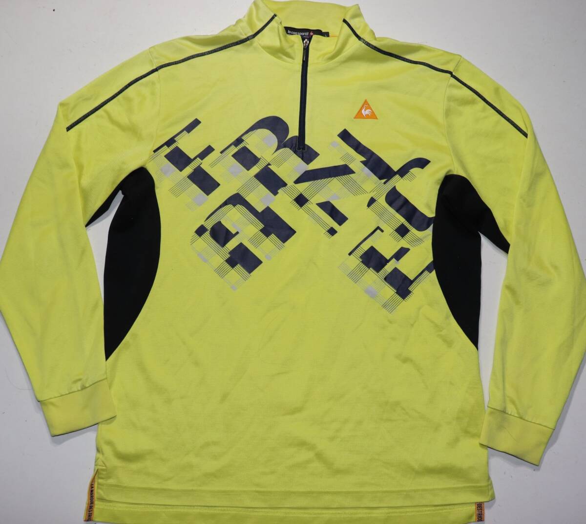 ルコック▲ゴルフ▲長袖▲スタンドネック▲黄色▲サイズL_画像1