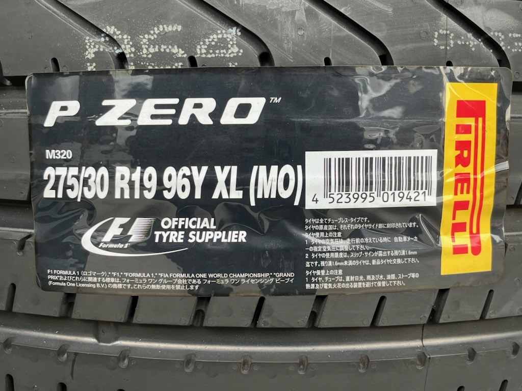 新品2本セット 送料込￥48800 正規品 275/30R19 96Y XL（MO）ベンツ承認 ピレリ PIRELLI P ZERO 2021年製 メルセデス ベンツ Eクラス ②_画像2