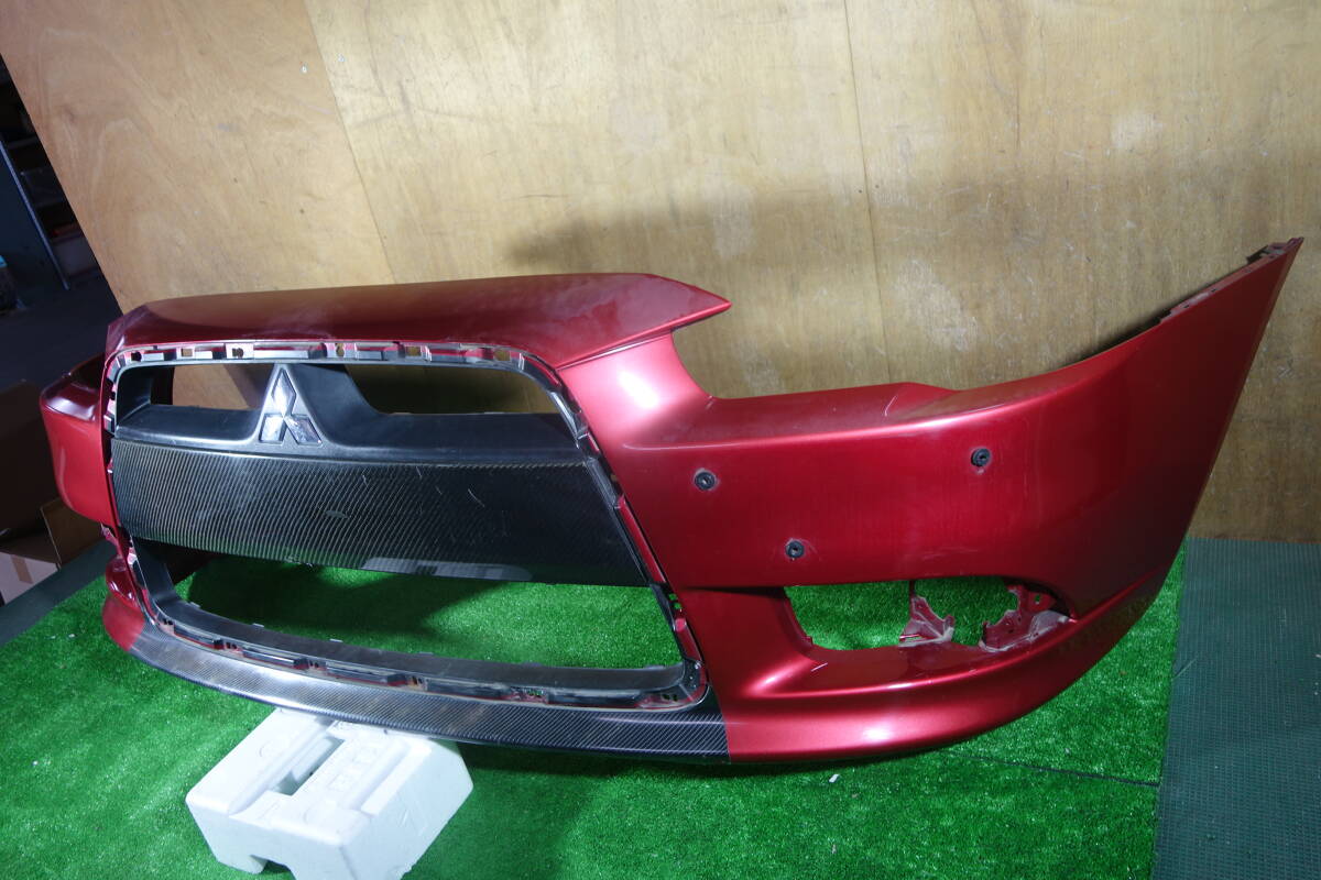 21373　CY4A CX4A ギャランフォルティス ラリーアート フロントバンパー 赤Ｍ　6400B500_画像2