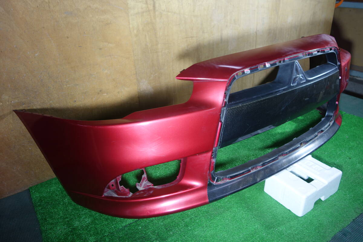 21373　CY4A CX4A ギャランフォルティス ラリーアート フロントバンパー 赤Ｍ　6400B500_画像3