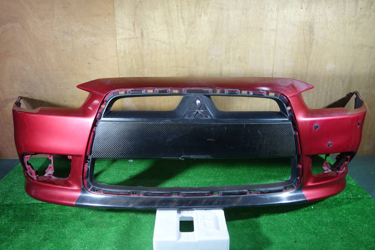 21373　CY4A CX4A ギャランフォルティス ラリーアート フロントバンパー 赤Ｍ　6400B500_画像1