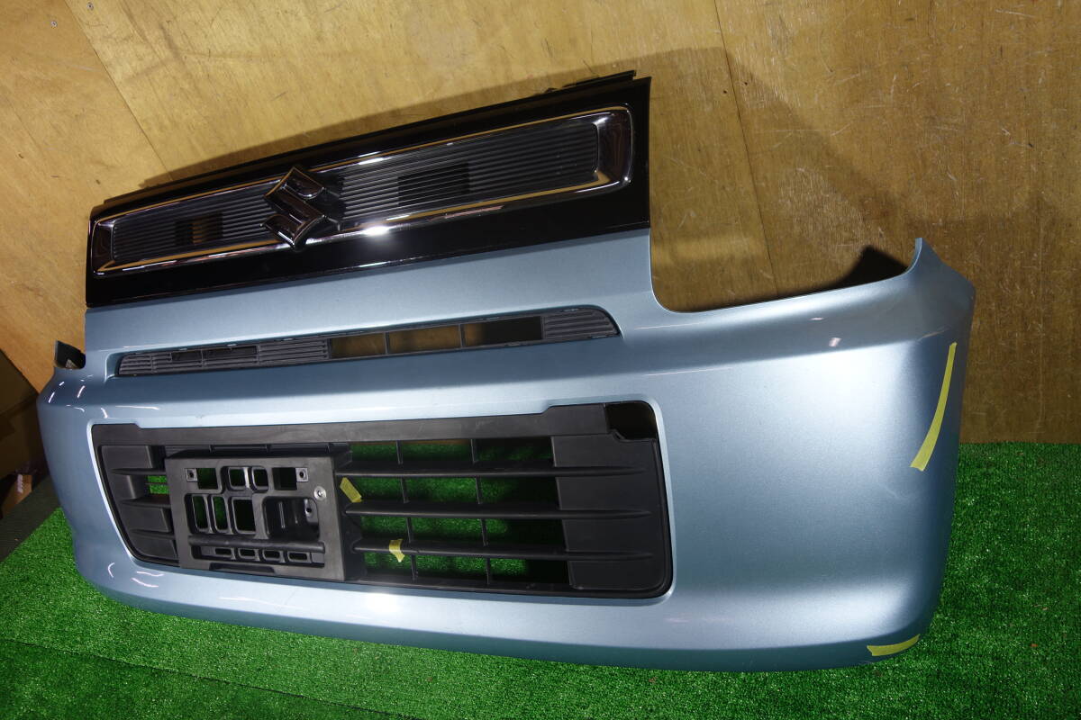 21384　MH35S MH55S ワゴンＲ　フロントバンパー　＋上下グリル ZJH 水色 71711-63R0_画像2