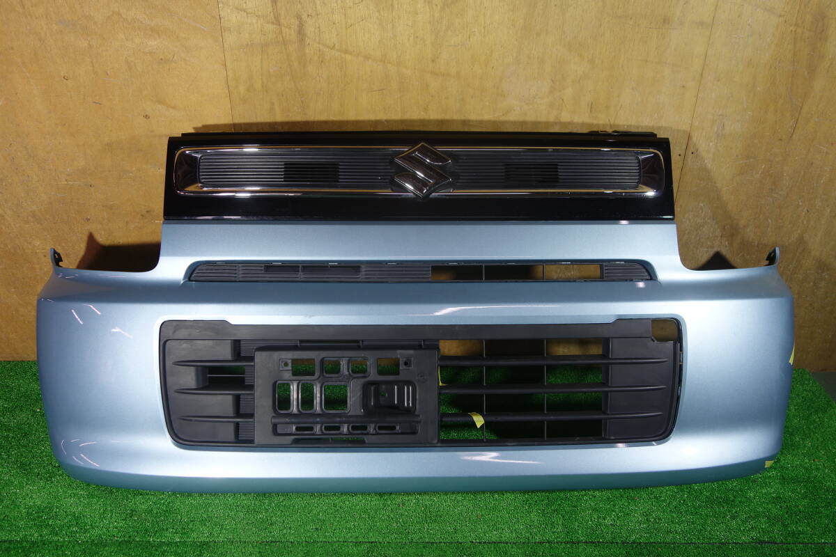 21384　MH35S MH55S ワゴンＲ　フロントバンパー　＋上下グリル ZJH 水色 71711-63R0_画像1