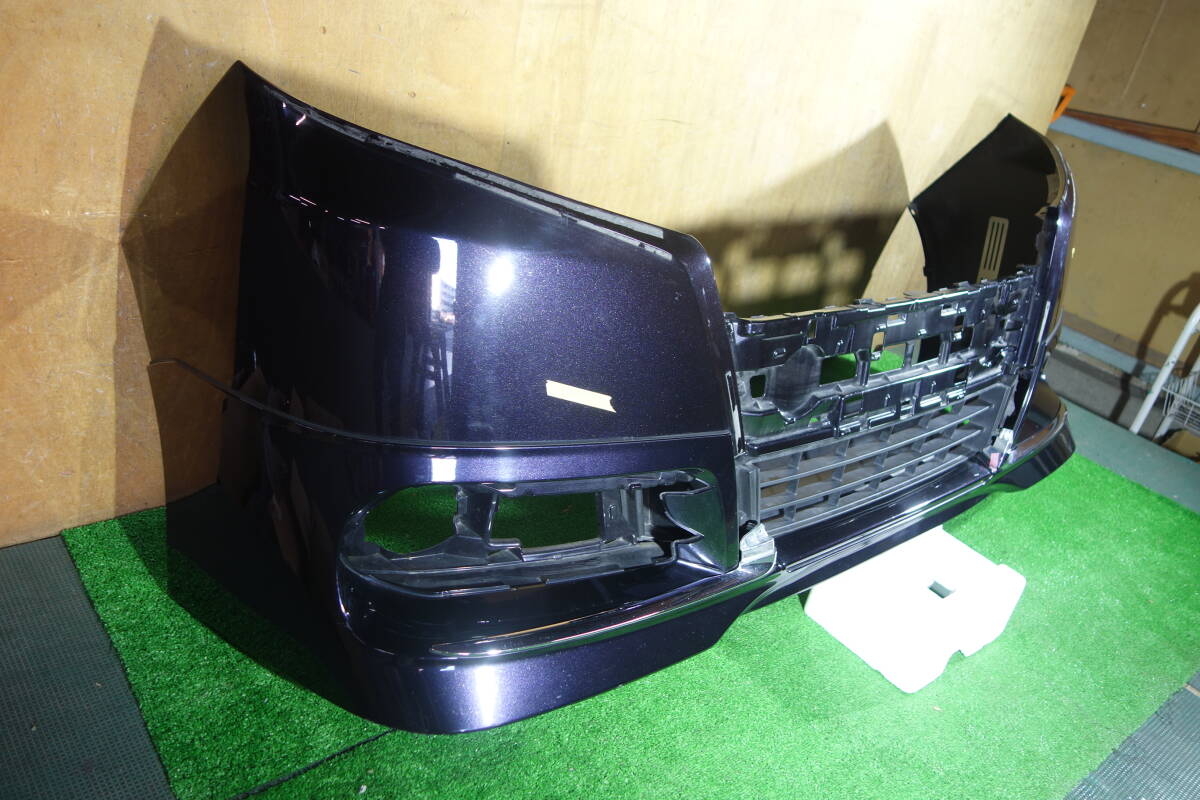 21393　ZRR80G 前期 エスクァイア フロントバンパー ＋ ＯＰスポイラー 220 黒紫　52119-28G70_画像3