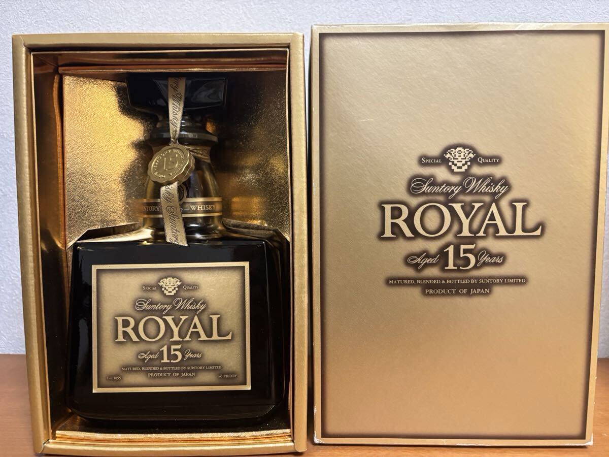 サントリーローヤル15年　ゴールドラベルシェリー樽貯蔵_画像1