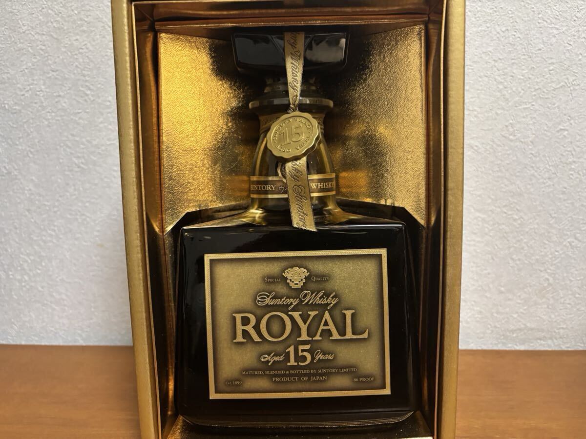サントリーローヤル15年　ゴールドラベルシェリー樽貯蔵_画像2