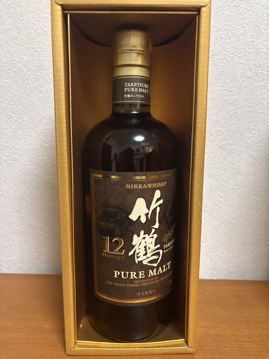 ニッカ竹鶴ピュアモルト12年　新品未開栓　化粧箱付_画像4