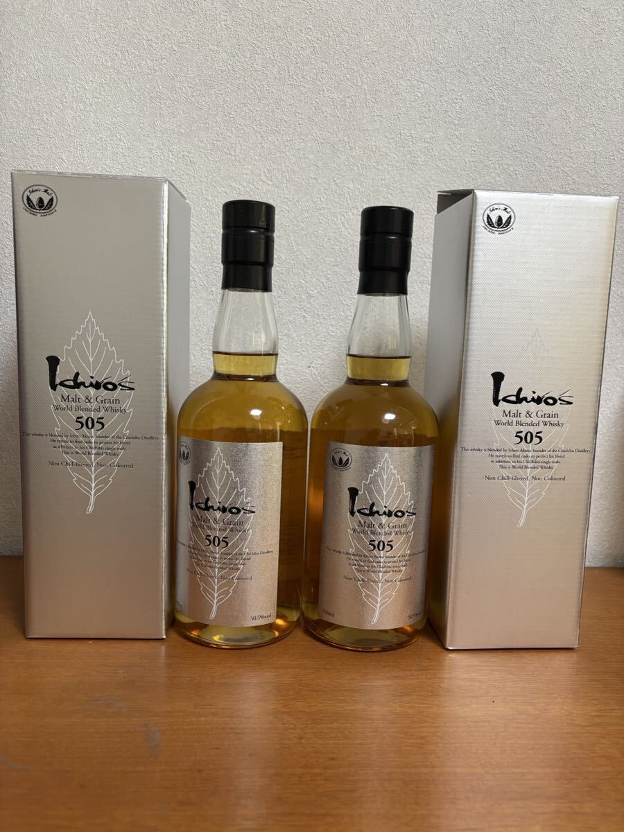 イチローズモルト&グレーン505シルバーラベル　2本セット　新品未開栓_画像1