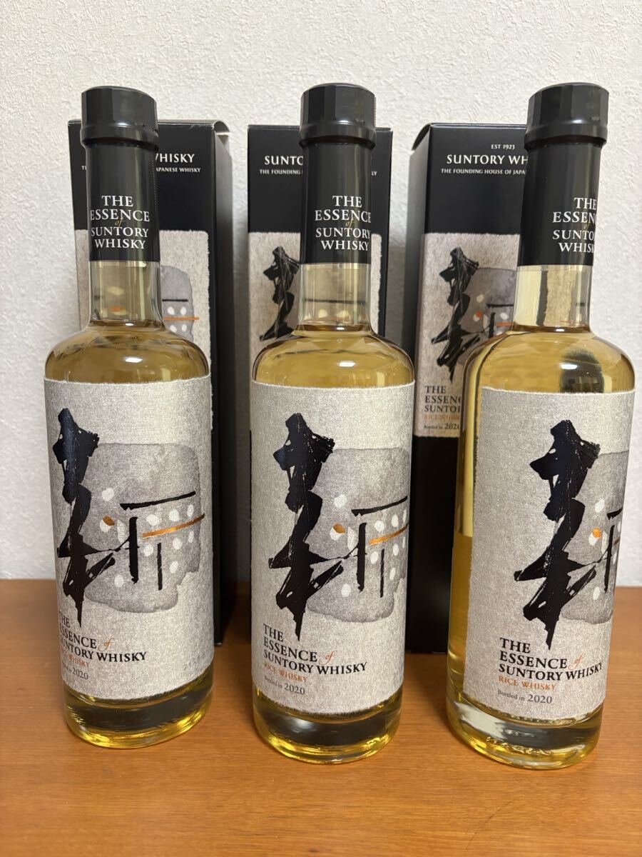 サントリー、ザエッセンス、オブサントリーライスウイスキー2020 未開栓未開封　3本セット_画像1