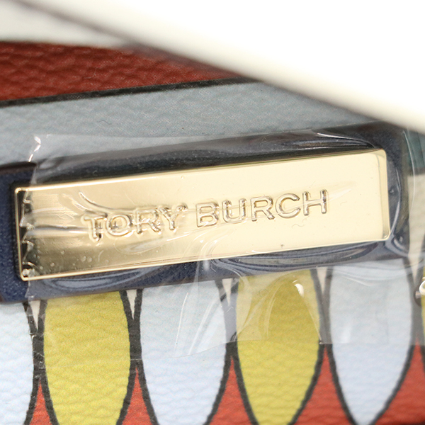 【美品】トリーバーチ TORY BURCH ホワイト PVC レザー ボタニカル柄 トートバッグ レディース 【xx】【中古】4000001801602919_画像9