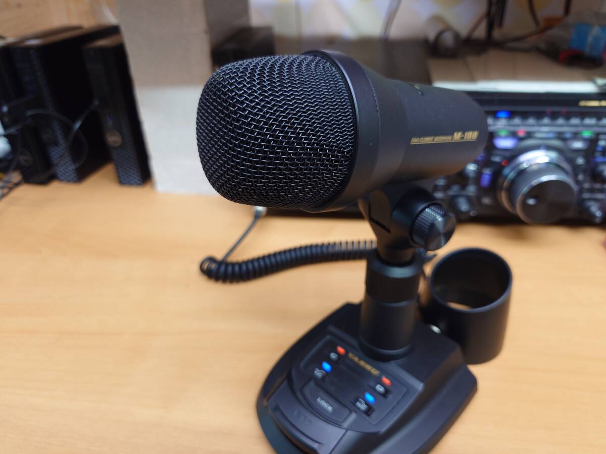 YAESU M-100 高級マイクロフォン 元箱あり 中古 デュアルエレメントマイクロフォン 八重洲無線_画像6