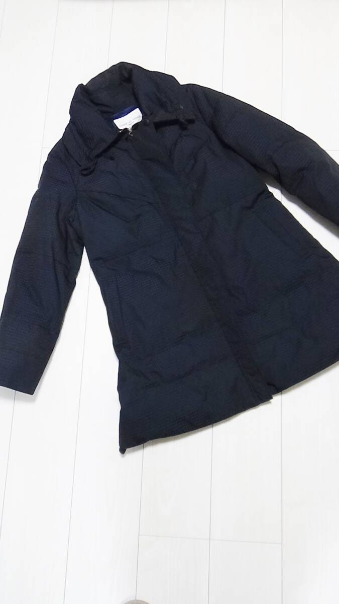 ジャンニロジュディチェ 42 L ★75% ダウン コート 紺 ネイビー ジャケット アウター レディース ミセス 11 40_画像2