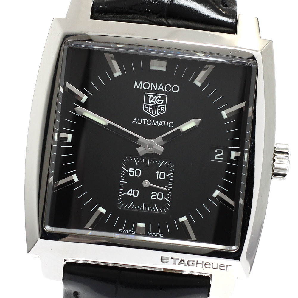 タグホイヤー TAG HEUER WW2110-0 モナコ デイト 自動巻き メンズ 保証書付き_919332_画像1