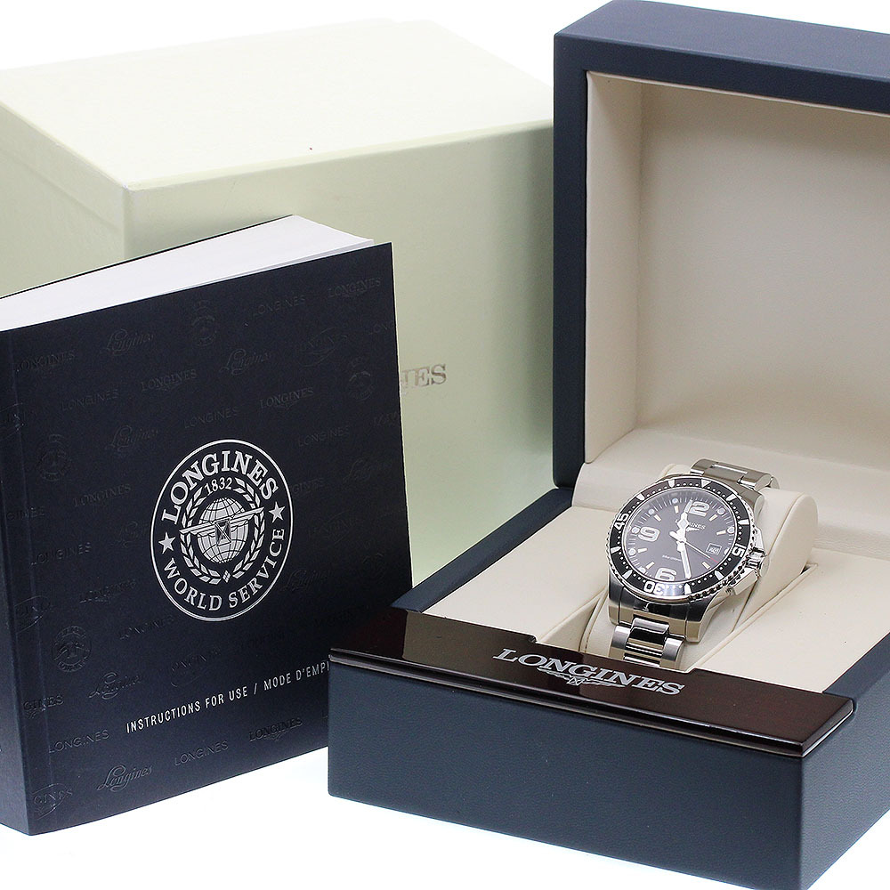 ロンジン LONGINES L3.730.4 ハイドロコンクエスト デイト クォーツ メンズ 箱付き_916291_画像2