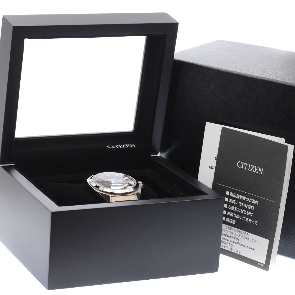 シチズン CITIZEN 0950-S125758/NA1010-84X シリーズ8 デイト シェル文字盤 自動巻き メンズ 良品 箱・保証書付き_921168_画像2