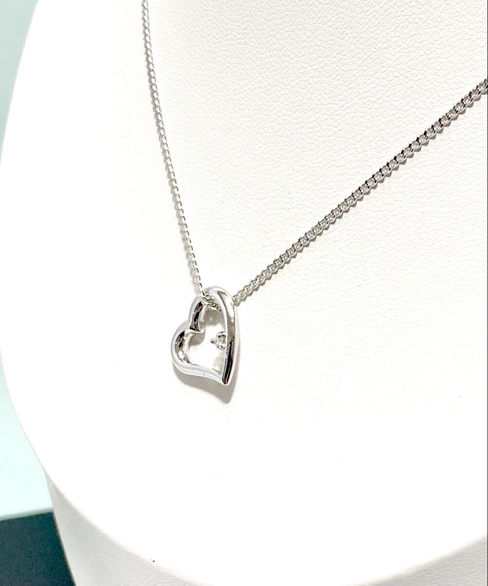 倉庫在庫処分！ 天然ダイヤモンド 4月誕生石 ペンダント ネックレス 新品未使用品_画像2