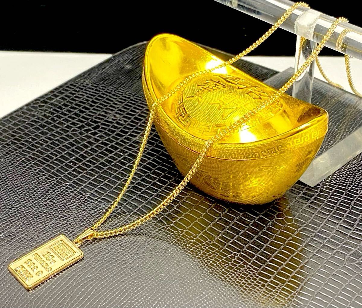 倉庫在庫処分！ インゴット ペンダント ネックレス レプリカ 新品未使用品_画像5