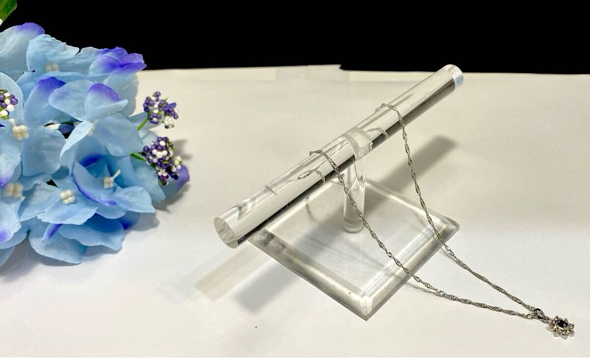 倉庫在庫処分！ 天然サファイア(コランダム) ペンダント ネックレス 9月誕生石 新品未使用品_画像5