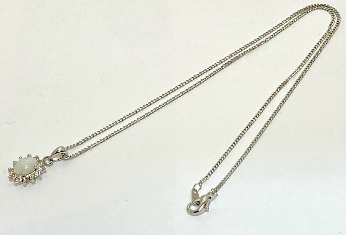 倉庫在庫処分！ 天然オパール① 10月誕生石 ペンダント ネックレス 新品未使用品_画像5