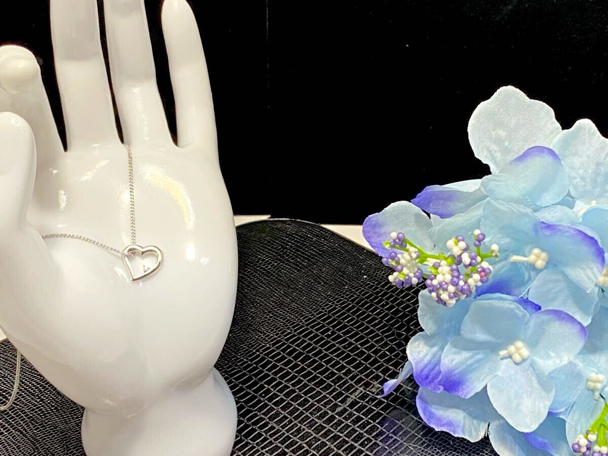 倉庫在庫処分！ 天然ダイヤモンド ペンダント ネックレス 新品未使用品 4月誕生石_画像4