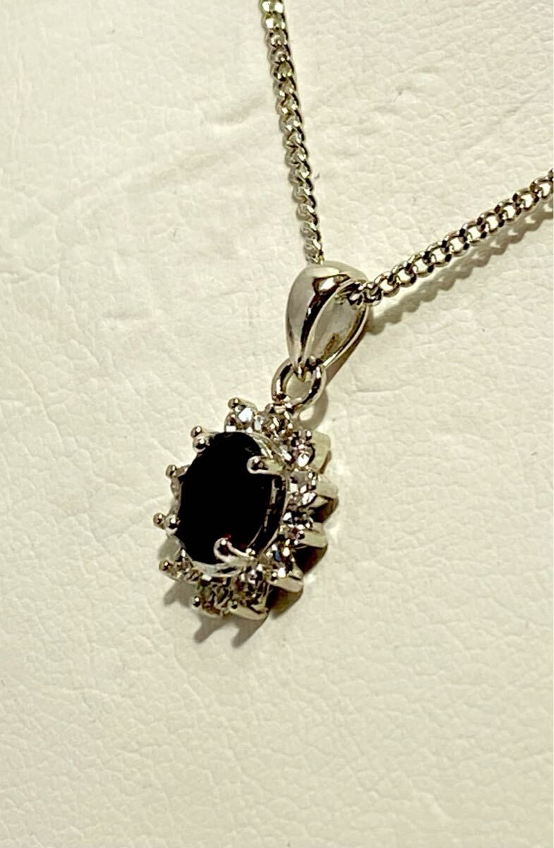 倉庫在庫処分！ 天然ガーネット 1月誕生石 ペンダント ネックレス 新品未使用品_画像3