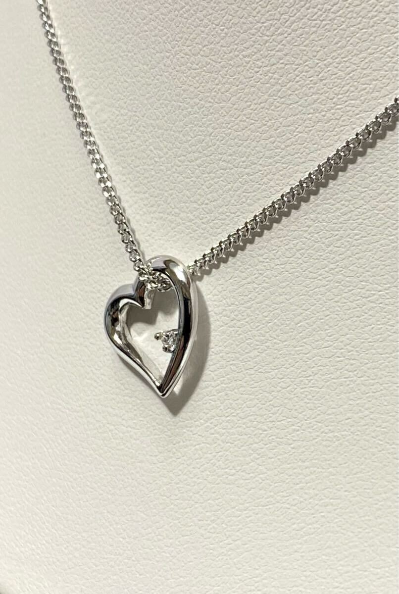 倉庫在庫処分！ 天然ダイヤモンド 4月誕生石 ペンダント ネックレス 新品未使用品 _画像2