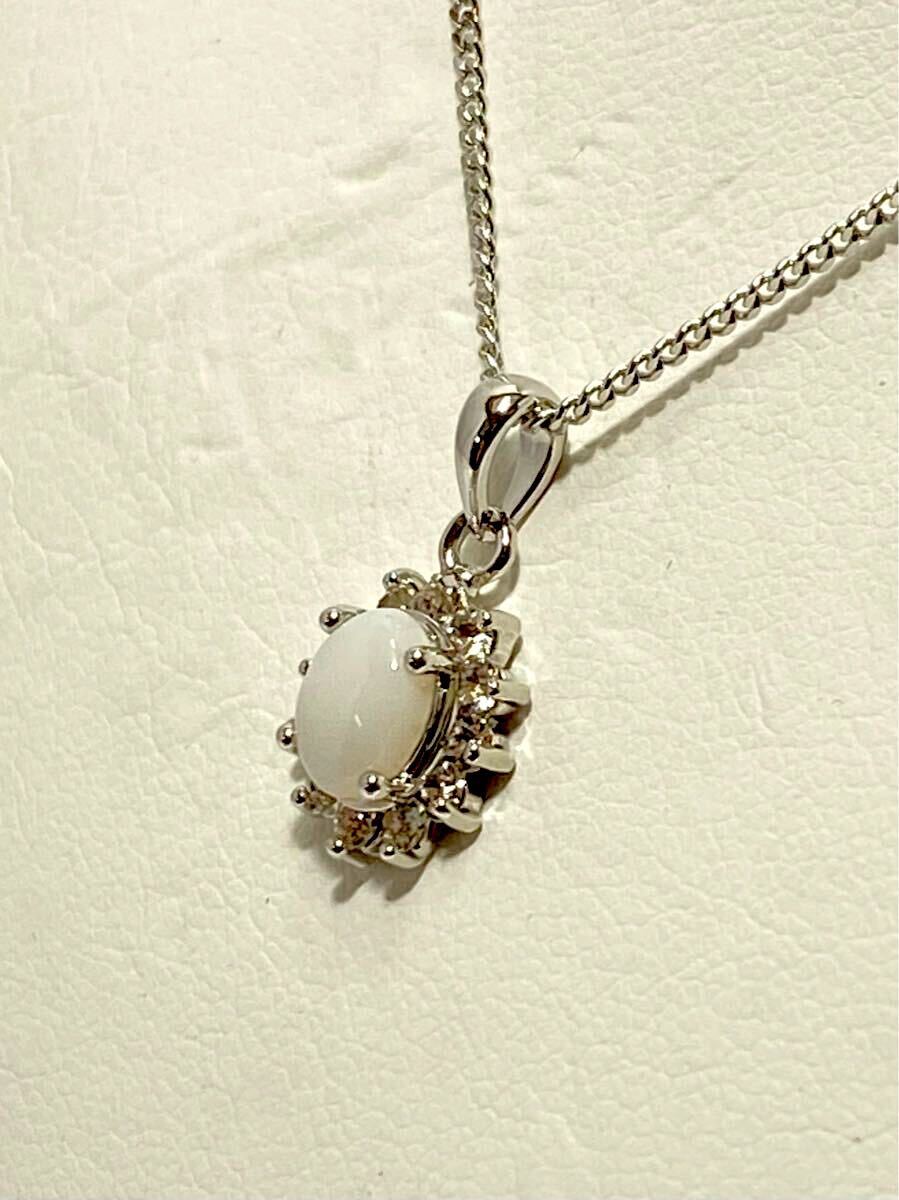 倉庫在庫処分！ 天然オパール① 10月誕生石 ペンダント ネックレス 新品未使用品_画像3