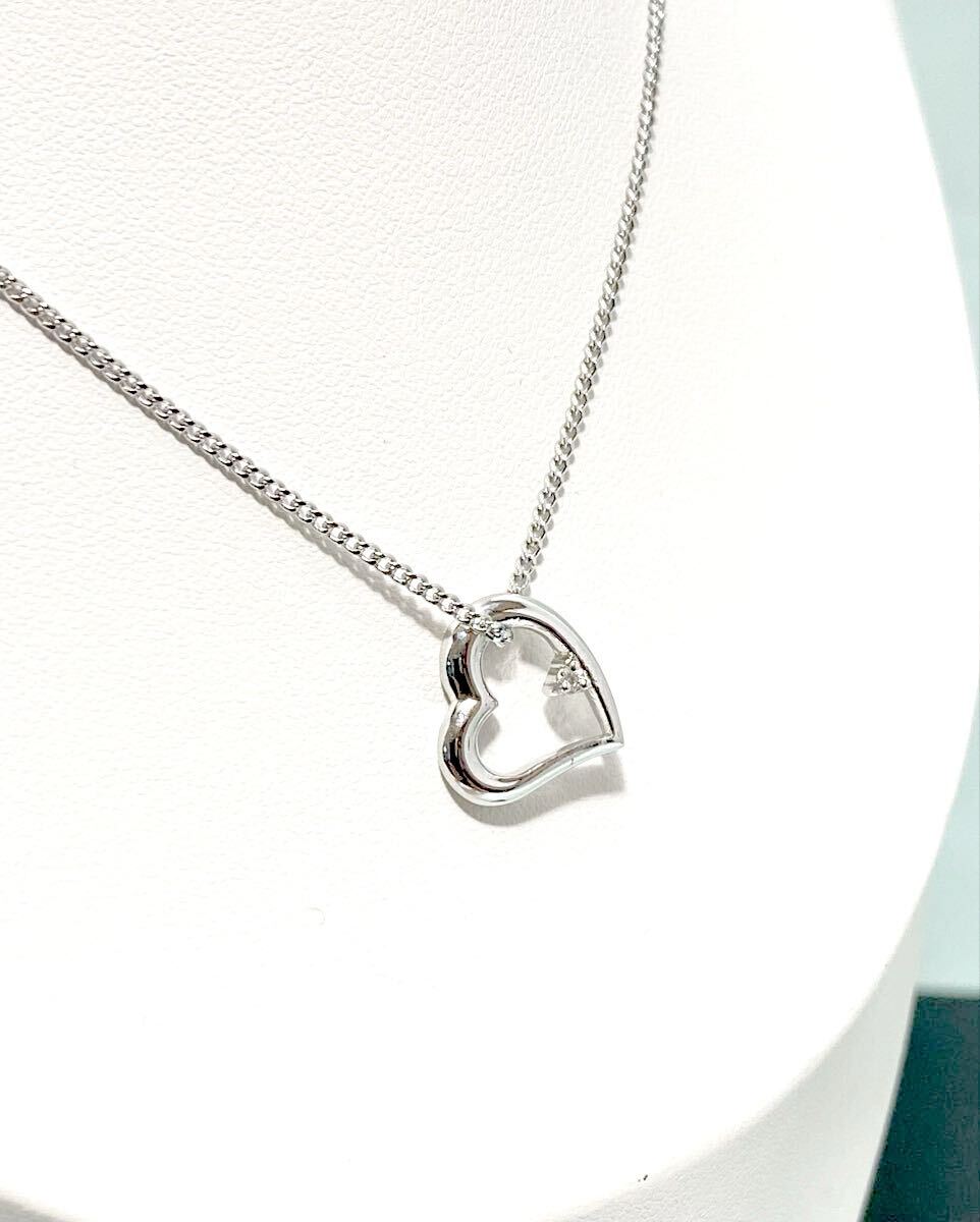 倉庫在庫処分！ 天然ダイヤモンド 4月誕生石 ペンダント ネックレス 新品未使用品_画像3