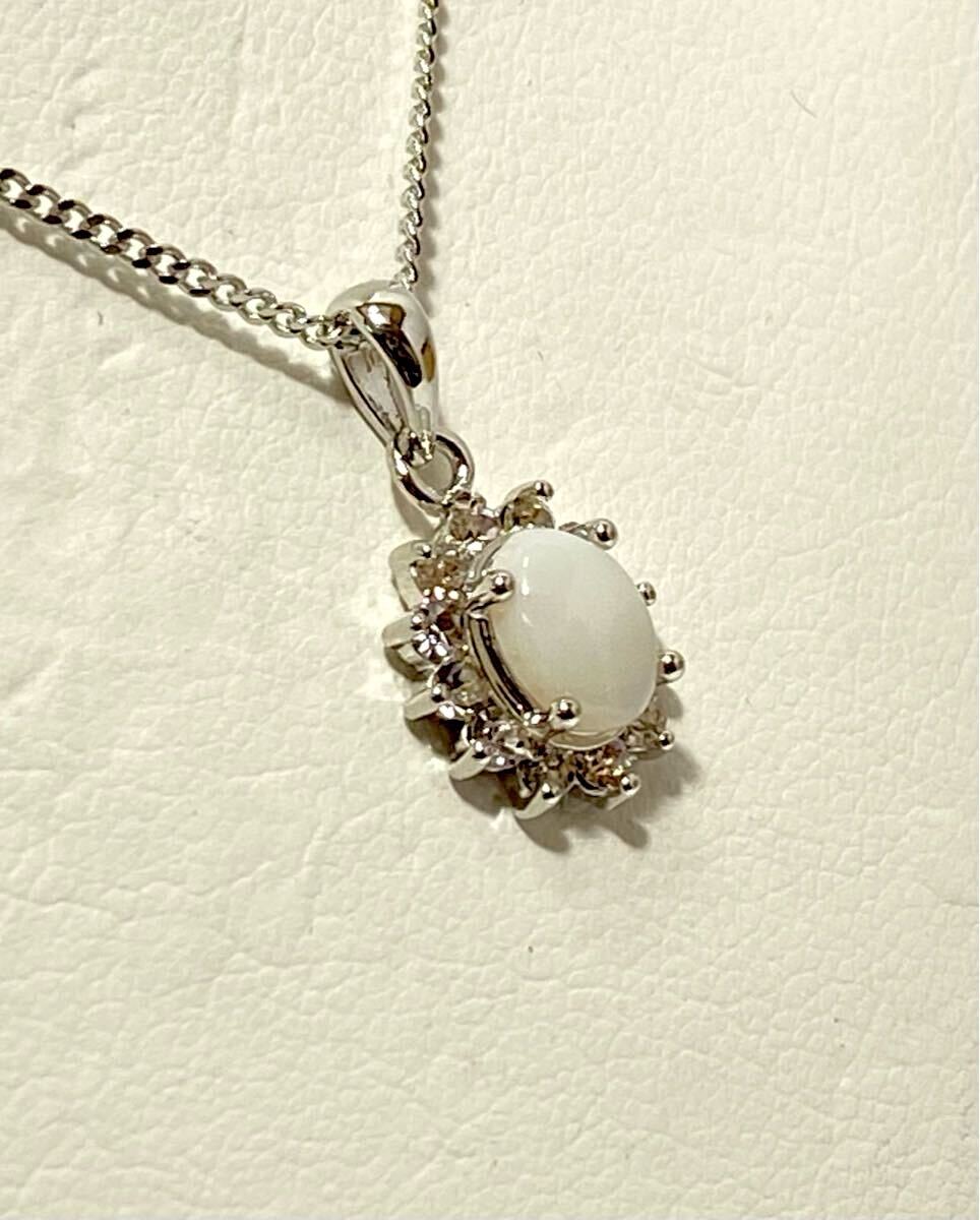 倉庫在庫処分！ 天然オパール① 10月誕生石 ペンダント ネックレス 新品未使用品_画像4