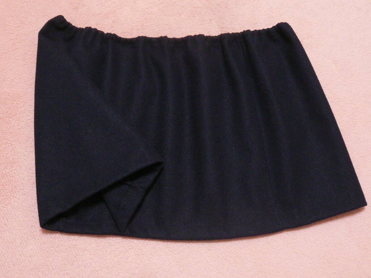 ♪♪濃紺地の超マイクロミニ☆あたたかめ素材^^♪♪_画像3